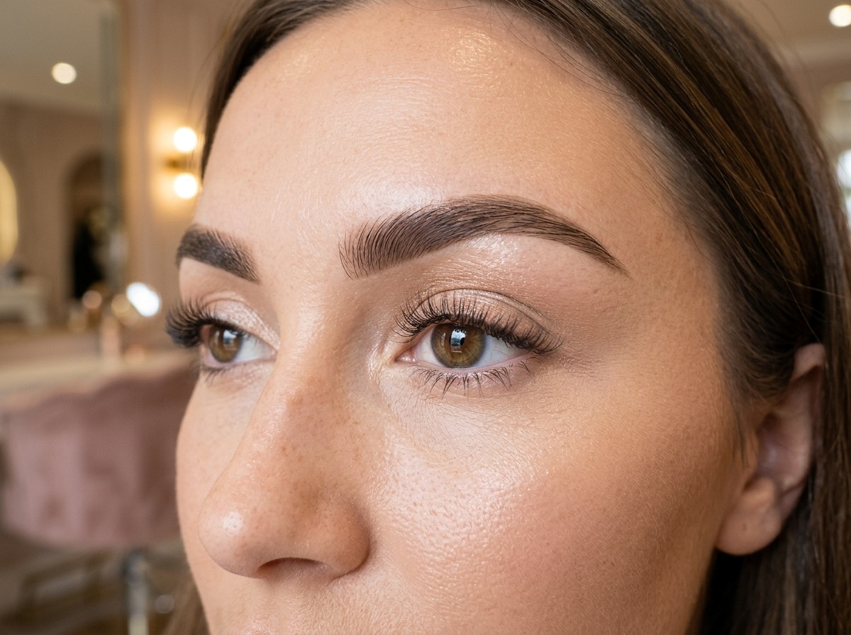 Precision eye styling and lashes