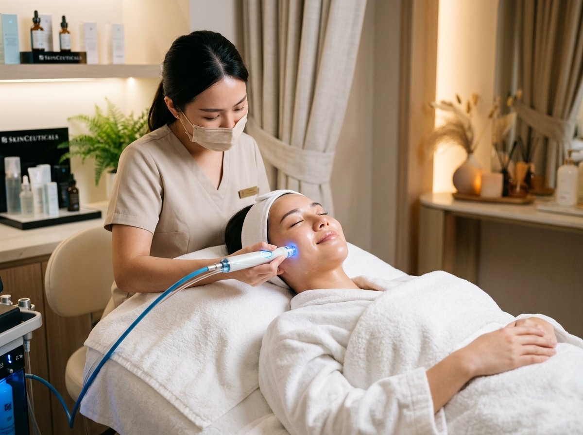 Hydra facial clinical glow procedure
